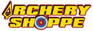 Logo of Archery Shoppe with a target design on a white background