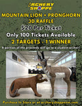 MOUNTAIN LION + PRONGHORN 3D RAFFLE